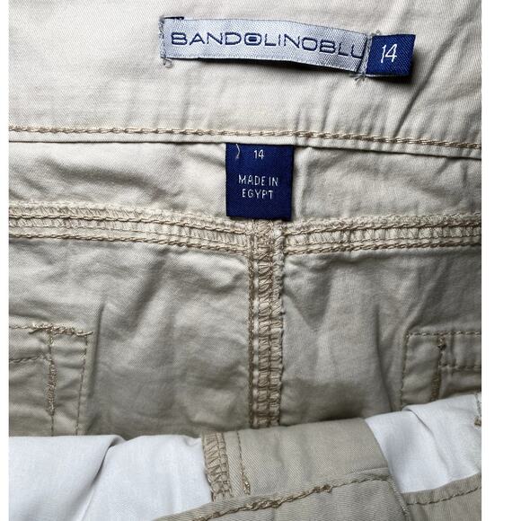 Bandolino Blu - Ivory Stretch Bermuda Shorts - Size 14 - Picture 7 of 12